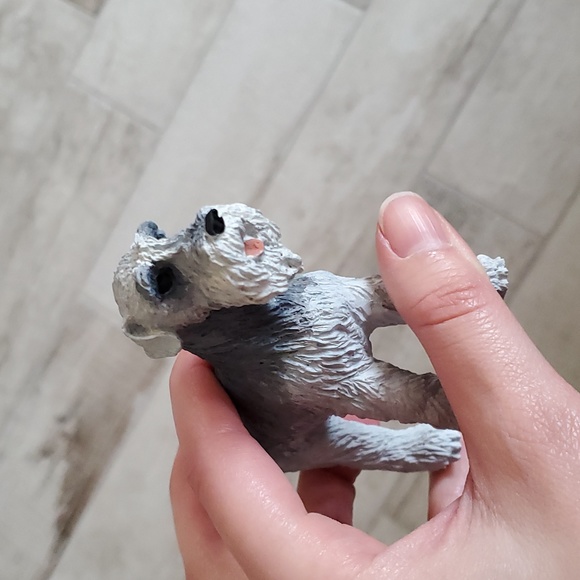 Collectible Schnauzer Dog Figurine Stone Cast Resin - Picture 4 of 8